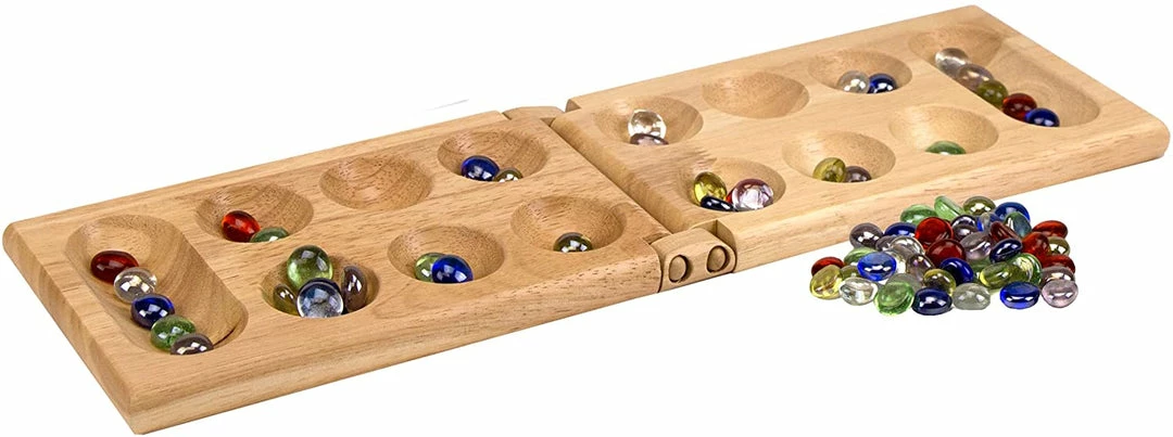 Brand new ๐ฏ Pressman Wooden Mancala ๐ฏ 4 Pressman Wooden Mancala