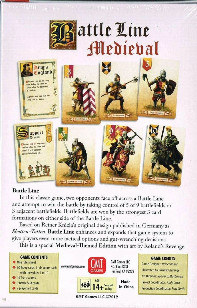 Top 10 ๐ฅฐ GMT Games Board Games Battle Line: Medieval ๐ 4 GMT Games Board Games Battle Line: Medieval