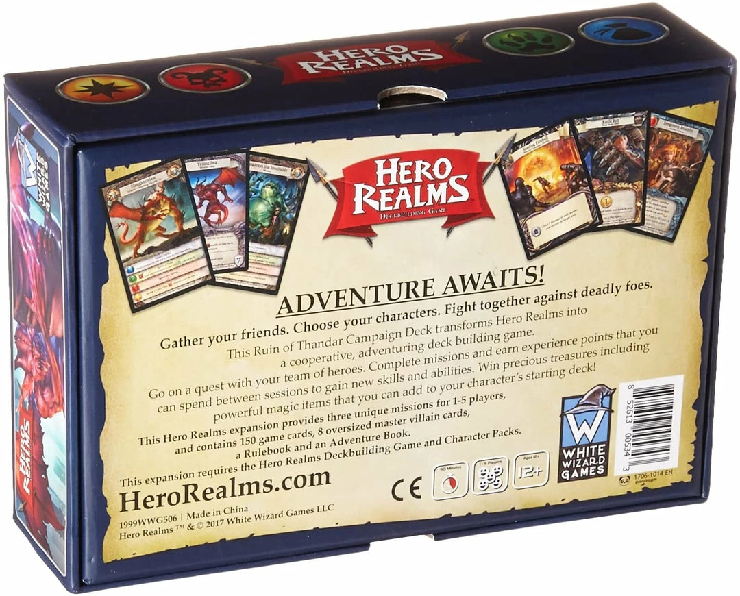 Promo π€© White Wizard Games Hero Realms: The Ruin Of Thandar - Campaign Deck π― 4 White Wizard Games Hero Realms: The Ruin Of Thandar - Campaign Deck