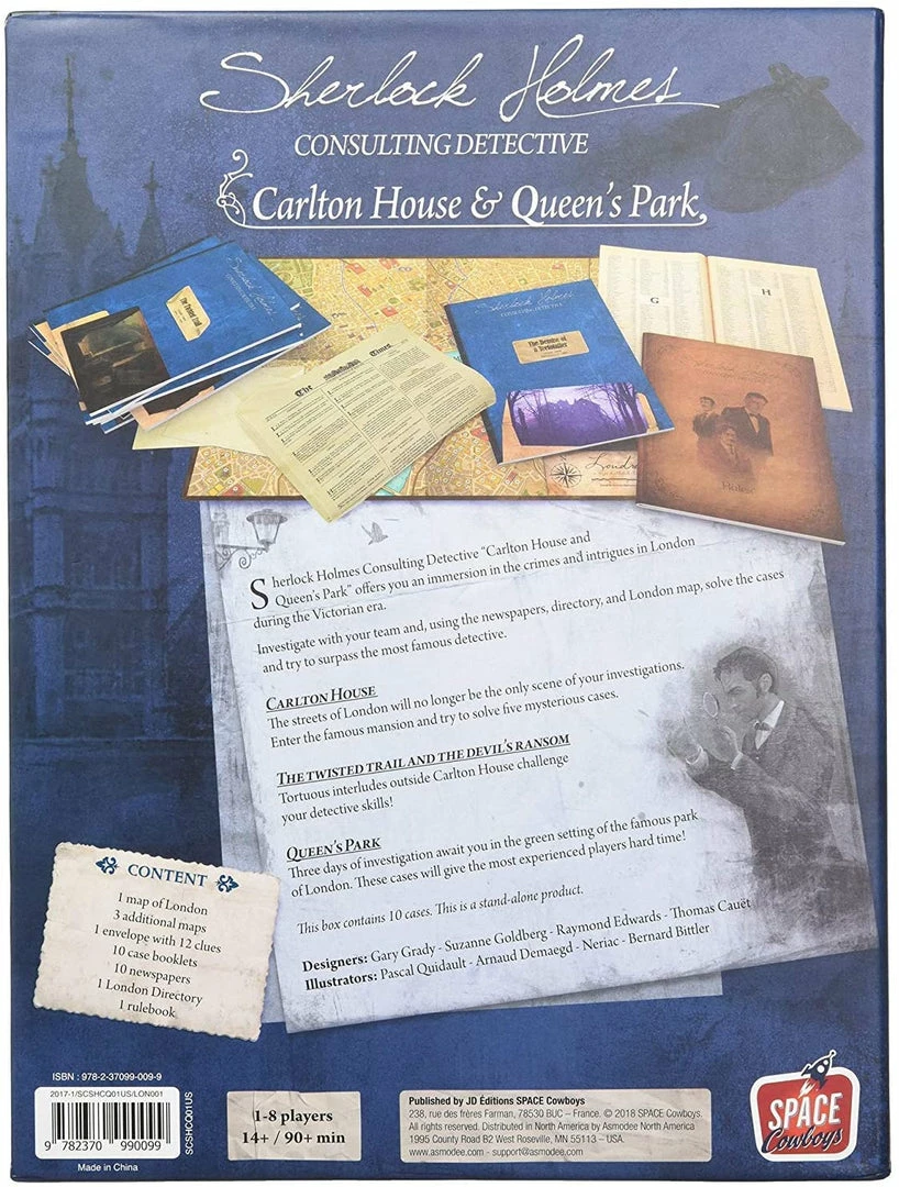 Discount βοΈ Space Cowboys Sherlock Holmes: Consulting Detective - Carlton House And Queen's Park π€© 4 Space Cowboys Sherlock Holmes: Consulting Detective - Carlton House And Queen's Park