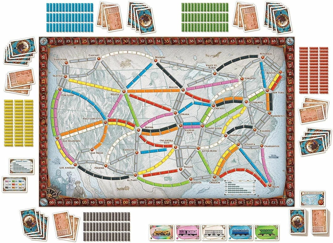 New π Days Of Wonder Ticket To Ride Board Games π 6 Days Of Wonder Ticket To Ride Board Games