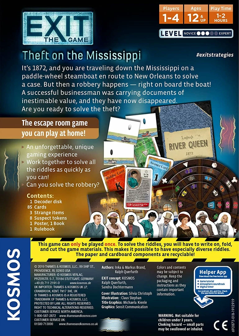 Cheap ๐ KOSMOS EXIT: Theft On The Mississippi Board Games ๐ 4 KOSMOS EXIT: Theft On The Mississippi Board Games