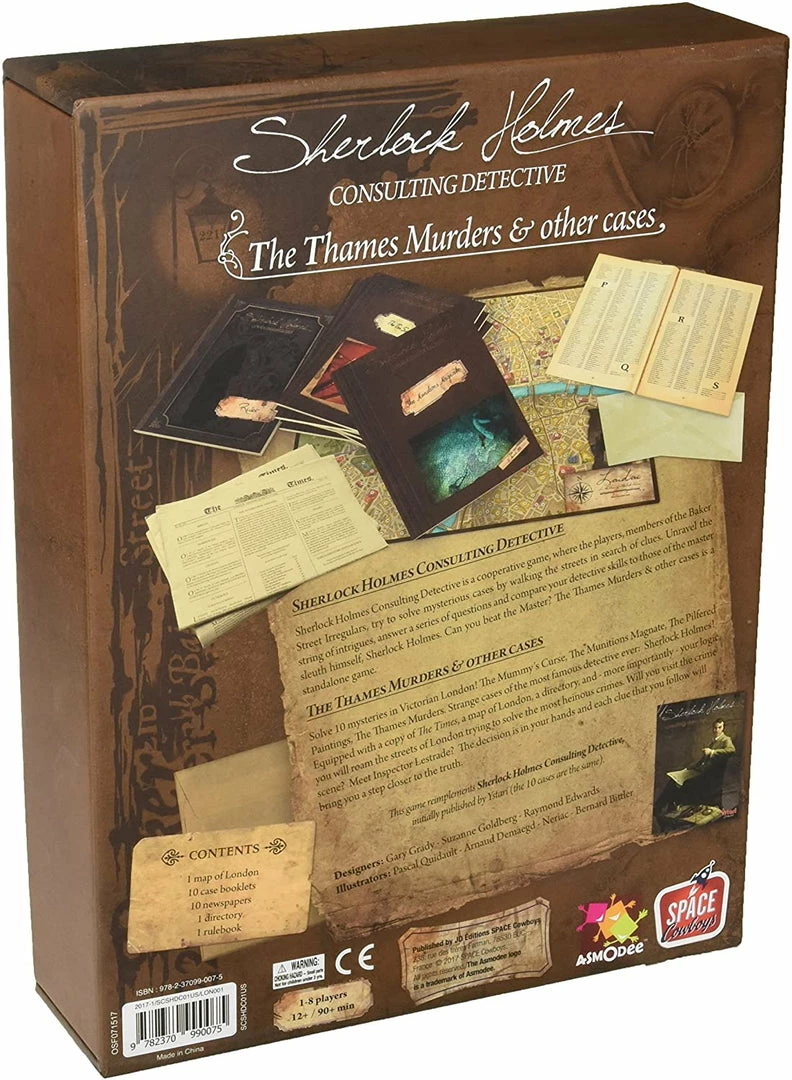 Cheapest β¨ Space Cowboys Board Games Sherlock Holmes Consulting Detective: The Thames Murders & Other Cases π 4 Space Cowboys Board Games Sherlock Holmes Consulting Detective: The Thames Murders & Other Cases