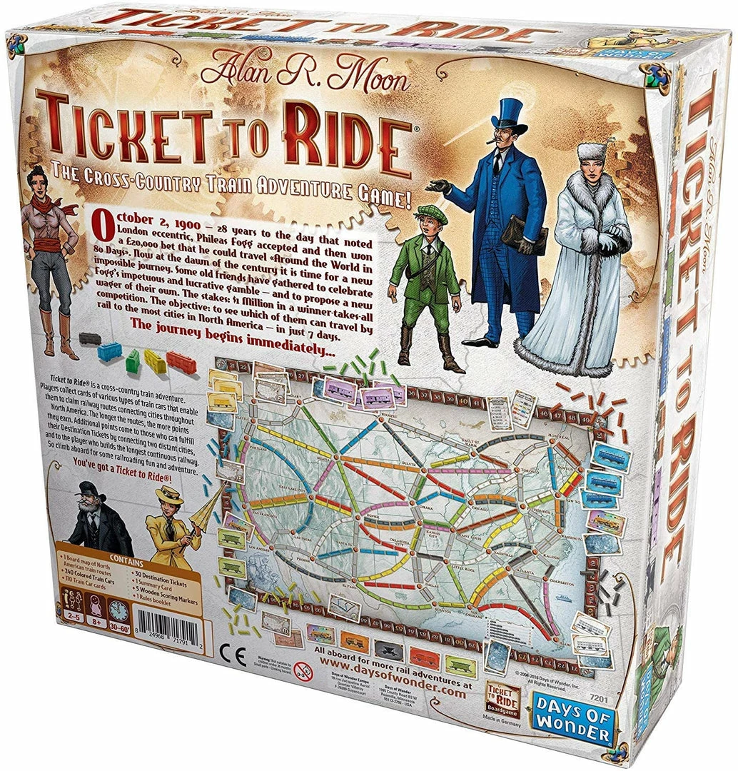 New π Days Of Wonder Ticket To Ride Board Games π 5 Days Of Wonder Ticket To Ride Board Games