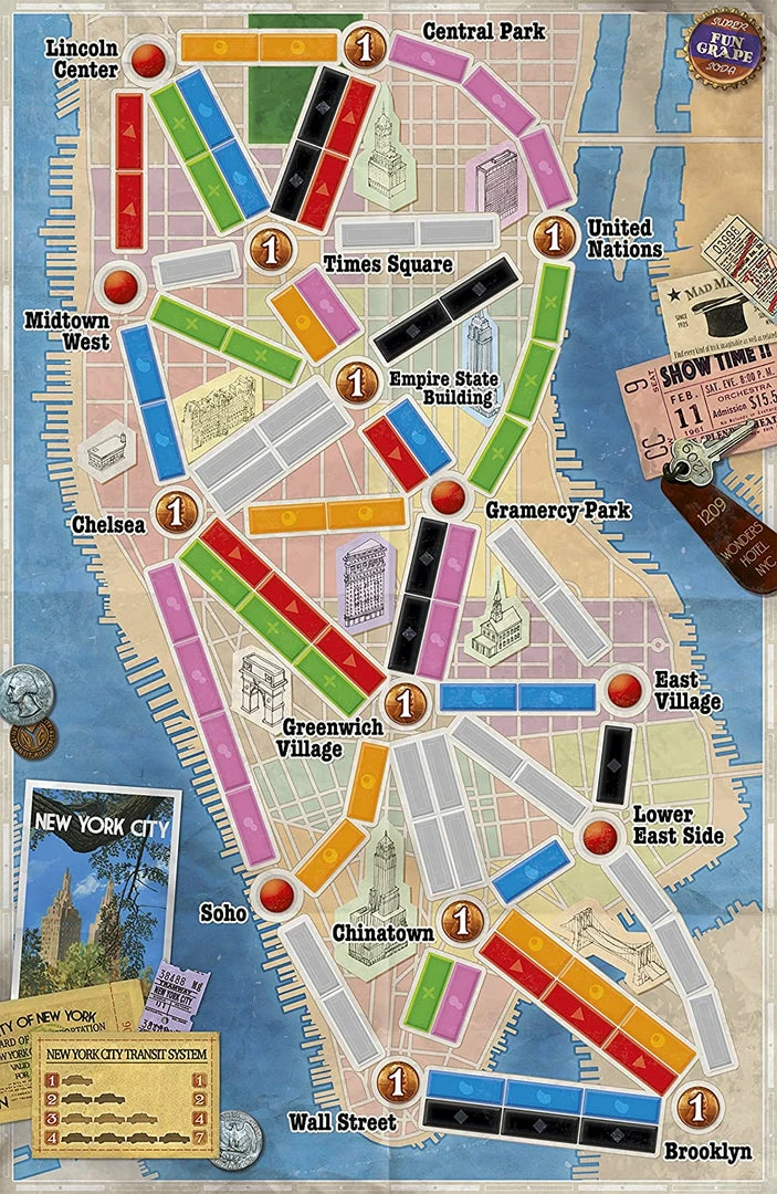 Hot Sale ✔️ Days Of Wonder Ticket To Ride: New York ✔️ 7 Days Of Wonder Ticket To Ride: New York