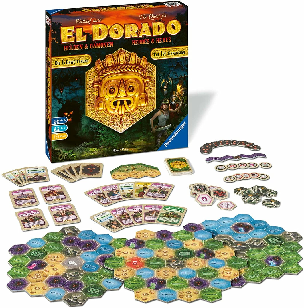 Budget β¨ Ravensburger Board Games The Quest For El Dorado, Heroes And Hexes Expansion π― 4 Ravensburger Board Games The Quest For El Dorado, Heroes And Hexes Expansion