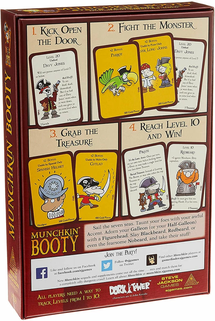 Cheapest π Steve Jackson Games Munchkin Booty Card Games β¨ 4 Steve Jackson Games Munchkin Booty Card Games