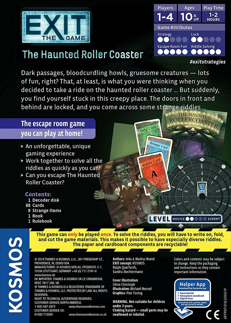 Best Pirce π₯ Kosmos Exit: The Game β The Haunted Roller Coaster Board Games β 4 Kosmos Exit: The Game β The Haunted Roller Coaster Board Games