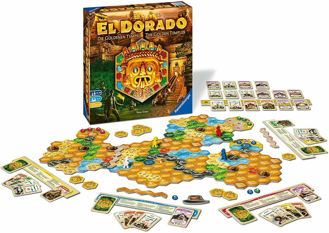 Coupon ✔️ Ravensburger The Quest For El Dorado: Golden Temples Board Games ⌛ 4 Ravensburger The Quest For El Dorado: Golden Temples Board Games