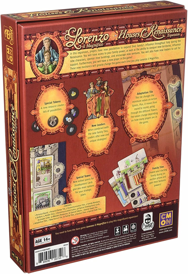 Best deal π€© CMON Lorenzo Il Magnifico: Houses Of Renaissance Expansion π 4 CMON Lorenzo Il Magnifico: Houses Of Renaissance Expansion