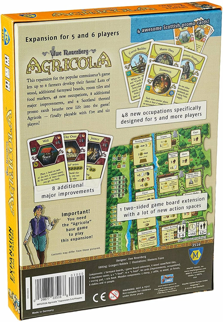 Deals ๐ฏ Mayfair Games Agricola: 5-6 Player Extension ๐ 4 Mayfair Games Agricola: 5-6 Player Extension