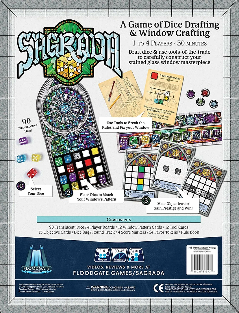 Brand new β€οΈ Floodgate Games Sagrada π 4 Floodgate Games Sagrada