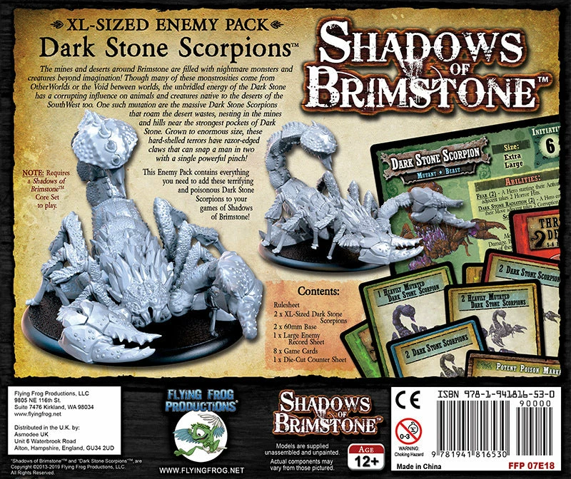Best Pirce π€© Flying Frog Productions Shadows Of Brimstone: Dark Stone Scorpions XL-Sized Enemy Duo Pack π― 4 Flying Frog Productions Shadows Of Brimstone: Dark Stone Scorpions XL-Sized Enemy Duo Pack