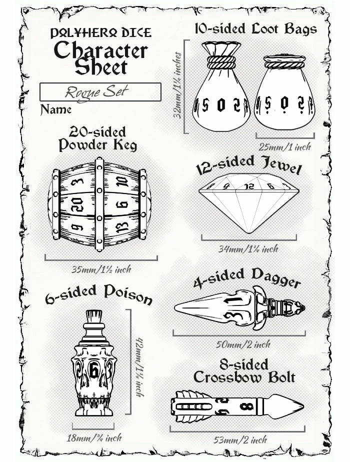 Discount π Polyhero Dice - Rogue Set - Palace Purple 7 Piece Set Accessories π 4 Polyhero Dice - Rogue Set - Palace Purple 7 Piece Set Accessories