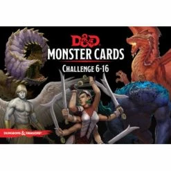 Gale Force 9 Dungeons And Dragons RPG: Monster Cards - Challenge 6-16 Deck (125 Cards)