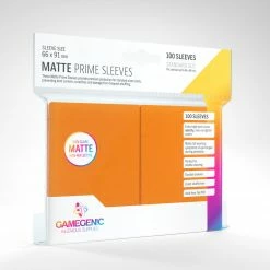 Gamegenic Matte Prime Sleeves: Orange (66 X 91 Mm)