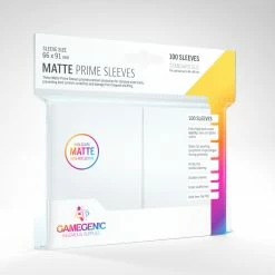 Gamegenic Matte Prime Sleeves: White (66 X 91 Mm)