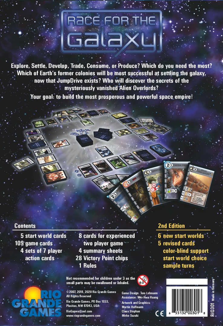 Top 10 β Rio Grande Games Race For The Galaxy (Revised 2nd Edition) π 4 Rio Grande Games Race For The Galaxy (Revised 2nd Edition)