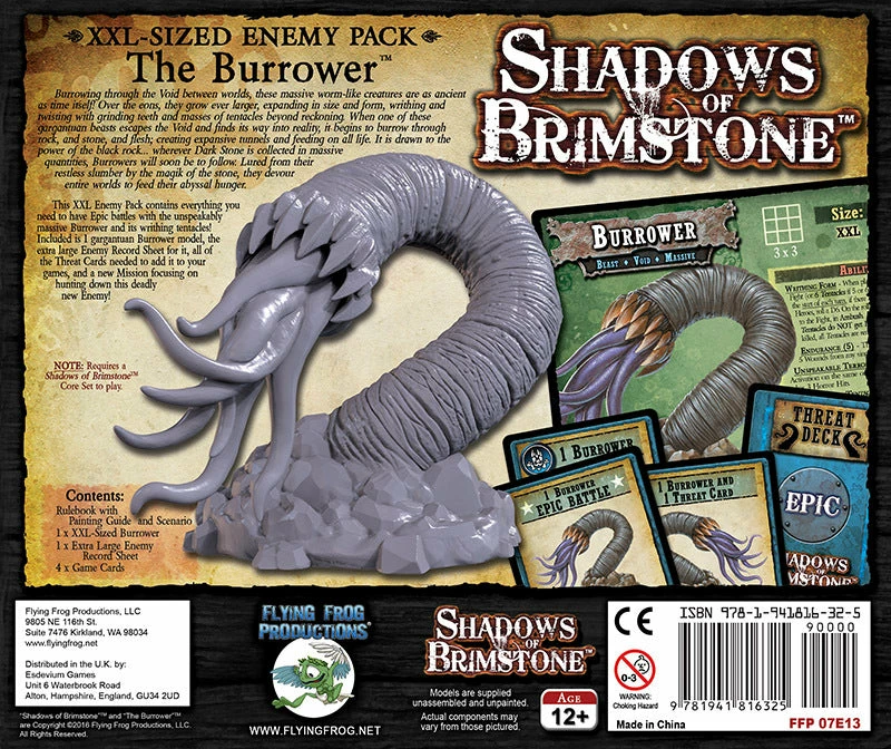 Hot Sale ๐ Flying Frog Productions Shadows Of Brimstone: Burrower XXL Enemy ๐ 4 Flying Frog Productions Shadows Of Brimstone: Burrower XXL Enemy