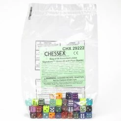 Chessex 29222 - Bag Of 50 Assorted Loose Signature 12mm Dice