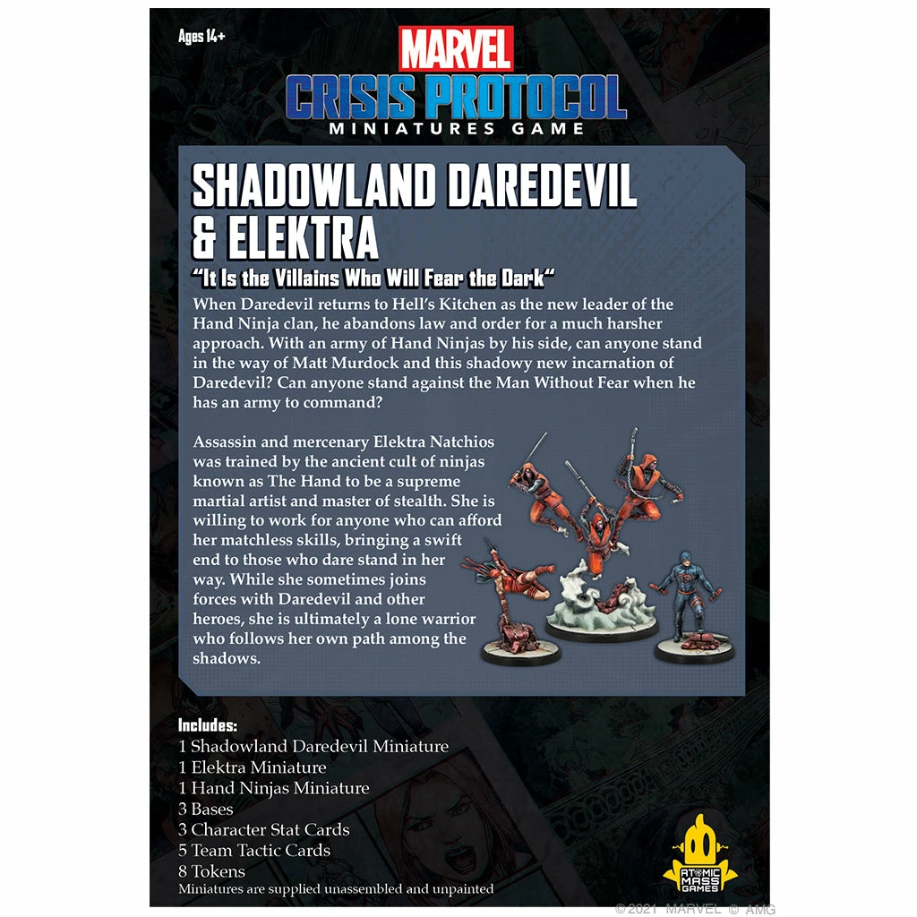 Brand new π Atomic Mass Games Board Games Marvel Crisis Protocol: Shadowland, Daredevil & Elektra π₯° 5 Atomic Mass Games Board Games Marvel Crisis Protocol: Shadowland, Daredevil & Elektra