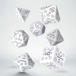 Q Workshop Japanese Dice Set: Blue Star Lotus