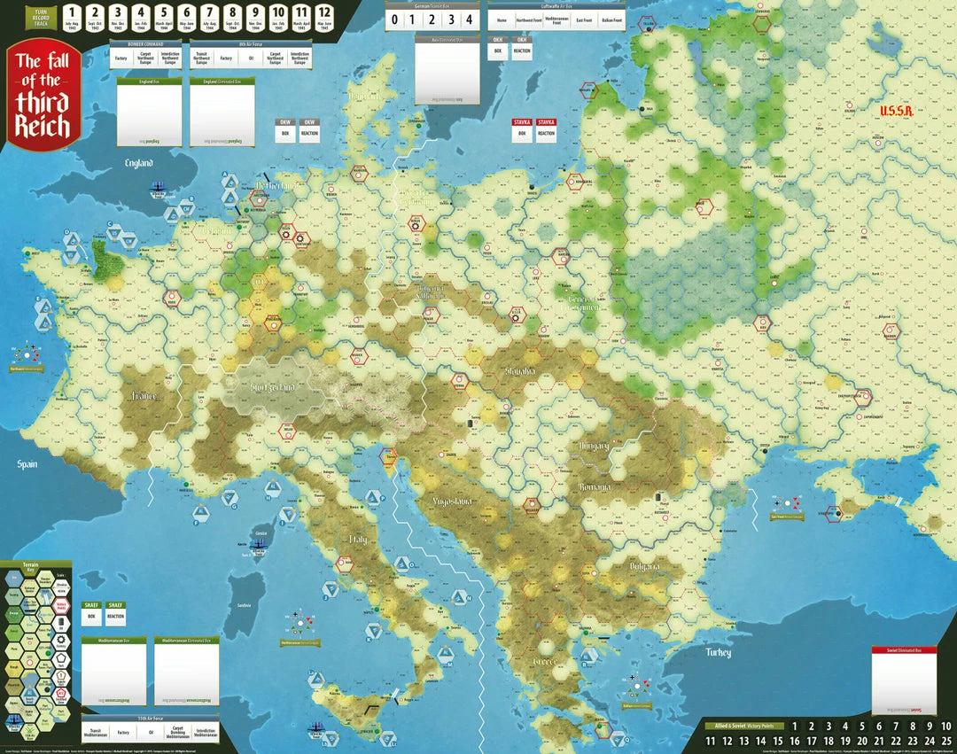 New 𧨠Compass Games The Fall Of The Third Reich Board Games π 4 Compass Games The Fall Of The Third Reich Board Games