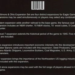 Hot Sale 💯 Eagle Gryphon Games Baltimore & Ohio Expansion Set 🔥 5 Eagle Gryphon Games Baltimore & Ohio Expansion Set