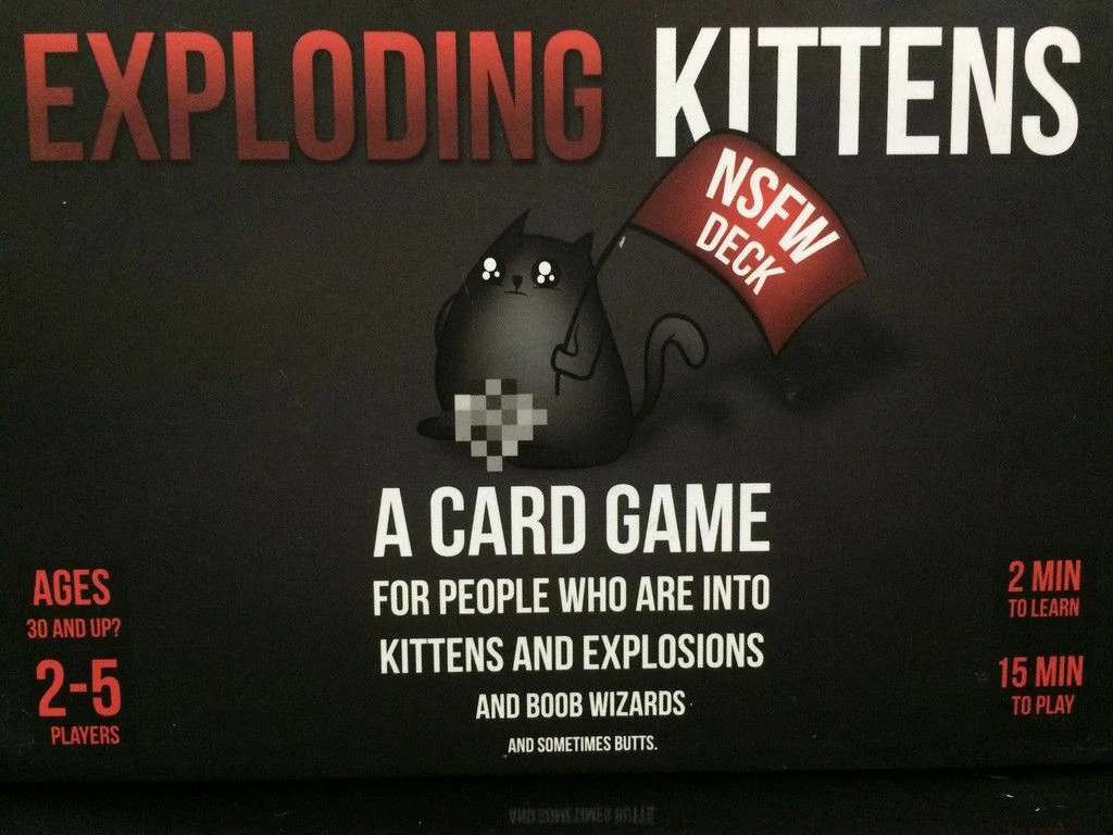 Discount 🎁 Card Games Exploding Kittens: NSFW Edition 👏 3 Card Games Exploding Kittens: NSFW Edition