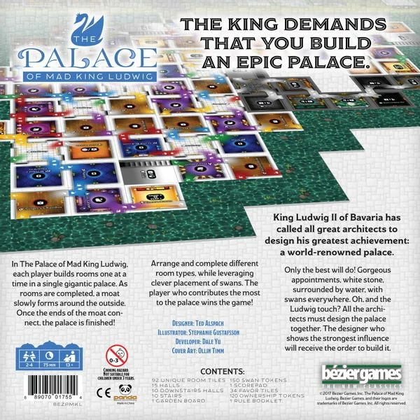 Deals β¨ Bezier Games The Palace Of Mad King Ludwig Board Games π 4 Bezier Games The Palace Of Mad King Ludwig Board Games