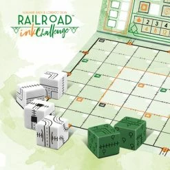 Horrible Guild Board Games Railroad Ink Challenge: Lush Green Edition