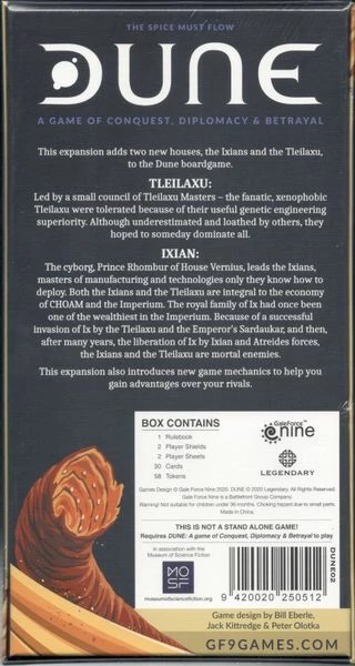 Budget π Gale Force 9 Dune: Ixians & Tleilaxu Board Games π 4 Gale Force 9 Dune: Ixians & Tleilaxu Board Games