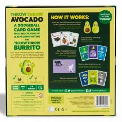 Exploding Kittens Card Games Throw Throw Avocado