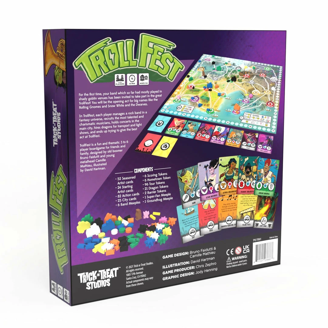 Hot Sale ⨠Trick Or Treat Studios TrollFest Board Games 𧨠4 Trick Or Treat Studios TrollFest Board Games