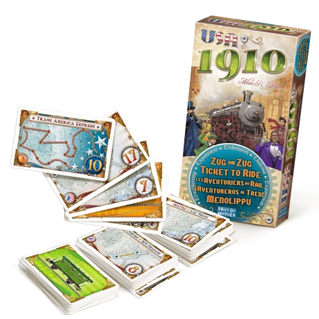 New 🛒 Days Of Wonder Board Games Ticket To Ride: USA 1910 🥰 3 Days Of Wonder Board Games Ticket To Ride: USA 1910